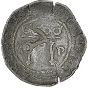 1⁄11 Réal Countermarked 4 maravedis; key obverse image