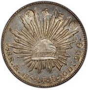 3 Bu Countermarked obverse image