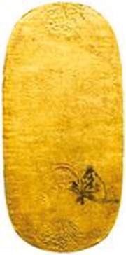 1 Ryō "Musashi Sumikaki Koban", Japan, 1595 reverse image