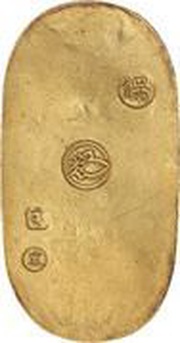 1 Ryō "Tenpō Koban" reverse image