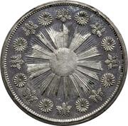 1 Yen - Meiji Tin pattern reverse image