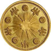 2½ Yen - Meiji Pattern reverse image