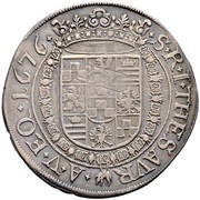 ½ Thaler - Georg Ludwig, Austria, 1676 reverse image