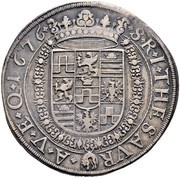 1 Thaler - Georg Ludwig, Austria, 1676 reverse image