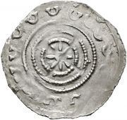 Denier - Otakar IV Fischau, Austria, 1164-1192 reverse image