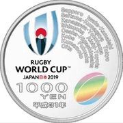 1000 Yen - Heisei Rugby World Cup, Japan, 2019 reverse image