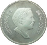 3 Dinars - Hussein International Year of the Child; Piedfort obverse image