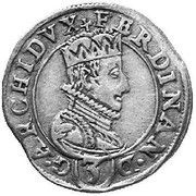 3 Kreuzers - Ferdinand II Graz obverse image