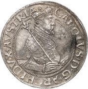 1 Thaler - Charles II Francis of Austria Graz obverse image