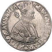 1 Thaler - Charles II Francis of Austria Graz obverse image