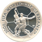 100 Tenge Soccer World Cup reverse image