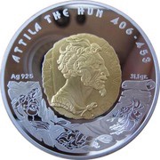 100 Tenge Attila the Hun, Kazakhstan, 2009 reverse image