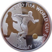 100 Tenge Soccer World Cup, Kazakhstan, 2009 reverse image