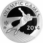 100 Tenge Winter Olympic Games 2014, Kazakhstan, 2011 reverse image