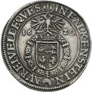 1 Thaler - Paul Sixtus I, Austria, 1619-1620 reverse image