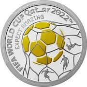 100 Tenge FIFA World Cup 2022, Kazakhstan, 2022 reverse image