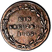 1 Kreuzer - Andreas Hofer reverse image