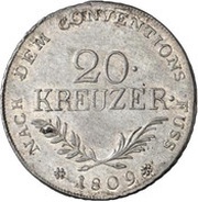 20 Kreuzers - Andreas Hofer reverse image