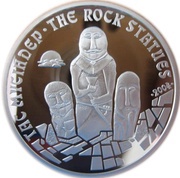 500 Tenge The Rock Statues, Kazakhstan, 2004 reverse image