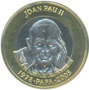 2 Diners Pope John Paul II reverse image