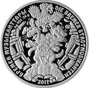 500 Tenge German fairy tale - Town Musicians of Bremen; Silver, Kazakhstan, 2017 reverse image