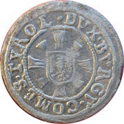 1 Kreuzer - Leopold V, Austria, 1626-1632 reverse image