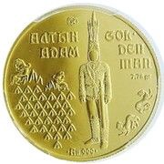1000 Tenge Golden man, Kazakhstan, 2001 reverse image