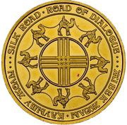 10 000 Tenge Silk Road, Kazakhstan, 1995-2009 reverse image