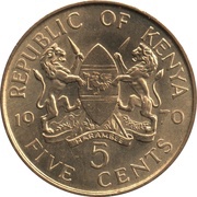 5 Cents With legend obverse image