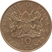 10 Cents Without legend obverse image