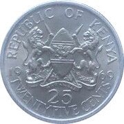 25 Cents With legend obverse image