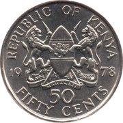 50 Cents With legend obverse image