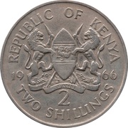 2 Shillings Without legend obverse image
