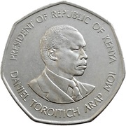 5 Shillings Plated steel, Kenya, 1994 reverse image