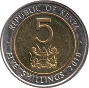 5 Shillings Magnetic obverse image