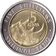 5 Shillings, Kenya, 2018 reverse image