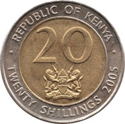 20 Shillings Non-magnetic obverse image