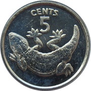 5 Cents Magnetic reverse image