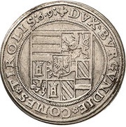 10 Kreuzers - Ferdinand II of Tyrol Mühlau, Austria, 1569 reverse image