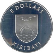 5 Dollars Royal Visit; Silver Proof Issue obverse image