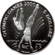 5 Dollars Olympic Games in Sydney 2000 reverse image