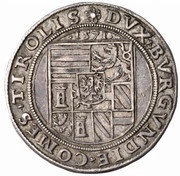 10 Kreuzers - Ferdinand II of Tyrol Mühlau-Hall, Austria, 1571 reverse image