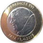 2 Diners Pope Benedictus XVI, Andorra, 2006 reverse image