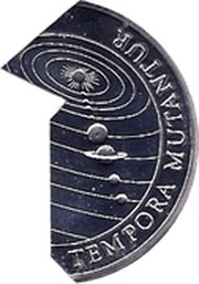 5 Dollars Tempora Mutantur, Kiribati, 1997 reverse image