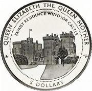 5 Dollars Windsor Castle - Family residence reverse image