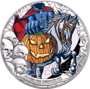5 Dollars Headless Horseman, Kiribati, 2016 reverse image