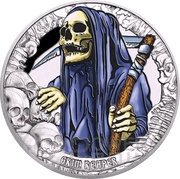 5 Dollars Grim Reaper, Kiribati, 2016 reverse image