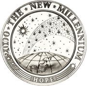 10 Dollars The New Millennium, Kiribati, 2000 reverse image