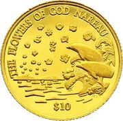 10 Dollars The Flowers of God Nareau reverse image
