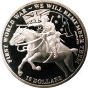 10 Dollars - Elizabeth II Battle of Beersheba, Kiribati, 2017 reverse image